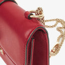 Valentino Garavani Red Glam Lock Rockstud Mini Flap Bag