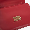 Valentino Garavani Red Glam Lock Rockstud Mini Flap Bag
