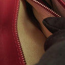 Valentino Garavani Red Glam Lock Rockstud Mini Flap Bag