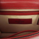 Valentino Garavani Red Glam Lock Rockstud Mini Flap Bag