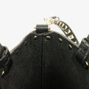 Valentino Garavani Rockstud Black Leather Mini Tote Bag