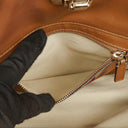Valentino Garavani Rockstud Small Brown Calfskin Tote Bag