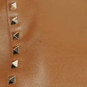 Valentino Garavani Rockstud Small Brown Calfskin Tote Bag