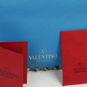 Valentino Garavani Small Rockstud Vitello Parrot Blue Tote Bag