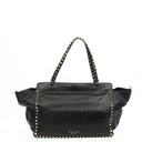 Valentino Garavani Vitello Rockstud Black Tote Bag