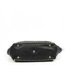 Valentino Garavani Vitello Rockstud Black Tote Bag