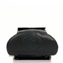Vintage Chanel Small Duma CC Classic Black Quilted Lambskin Backpack With 24K Gold-Plated Hardware