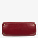 Vintage Hermès Kelly 32 Retourne In Burgundy H Box Calf With Gold Hardware