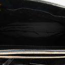 Yves Saint Laurent Classic Chevron Quilted Leather Monogram Black Shopping Tote Bag