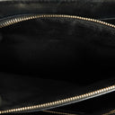 Yves Saint Laurent Classic Chevron Quilted Leather Monogram Black Shopping Tote Bag