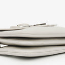Yves Saint Laurent Grey Leather Pouch Line Mini Crossbody Bag