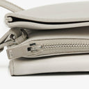 Yves Saint Laurent Grey Leather Pouch Line Mini Crossbody Bag