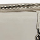 Yves Saint Laurent Grey Leather Pouch Line Mini Crossbody Bag