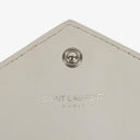 Yves Saint Laurent Grey Leather Pouch Line Mini Crossbody Bag