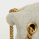 Yves Saint Laurent Grey Quilted Jersey Puffer Loulou Bag
