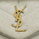 Yves Saint Laurent Grey Quilted Jersey Puffer Loulou Bag