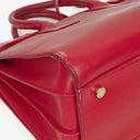 Yves Saint Laurent Red Leather Small Sac de Jour Bag