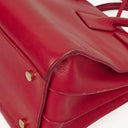Yves Saint Laurent Red Leather Small Sac de Jour Bag