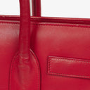 Yves Saint Laurent Red Leather Small Sac de Jour Bag