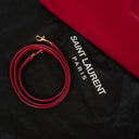 Yves Saint Laurent Red Leather Small Sac de Jour Bag