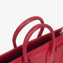 Yves Saint Laurent Red Leather Small Sac de Jour Bag