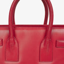 Yves Saint Laurent Red Leather Small Sac de Jour Bag