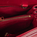 Yves Saint Laurent Red Leather Small Sac de Jour Bag