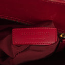 Yves Saint Laurent Red Leather Small Sac de Jour Bag